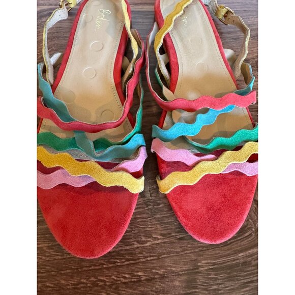 Boden Multicolor Wave-Strap Suede Sandals – EU 40 (US 9) – Rare Style - Picture 3 of 12